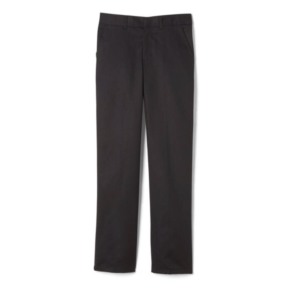 French Toast Boys’ Relaxed Fit Twill Pant in Black, Size 12